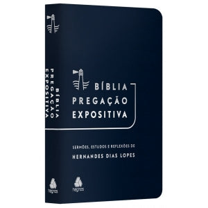 BIBLIA PREGACAO EXPOSITIVA - LUXO AZUL ESCURO