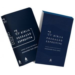 BIBLIA PREGACAO EXPOSITIVA - LUXO AZUL ESCURO
