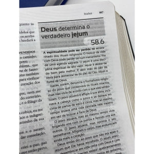 BIBLIA PREGACAO EXPOSITIVA - LUXO AZUL ESCURO