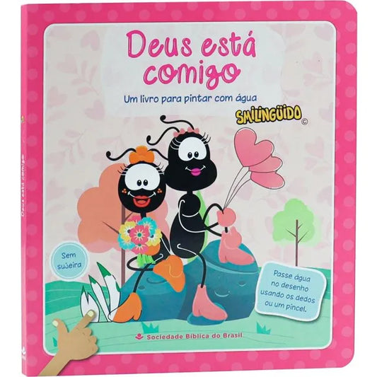 Um Livro Para Pintar Com Água - Smilinguido Rosa